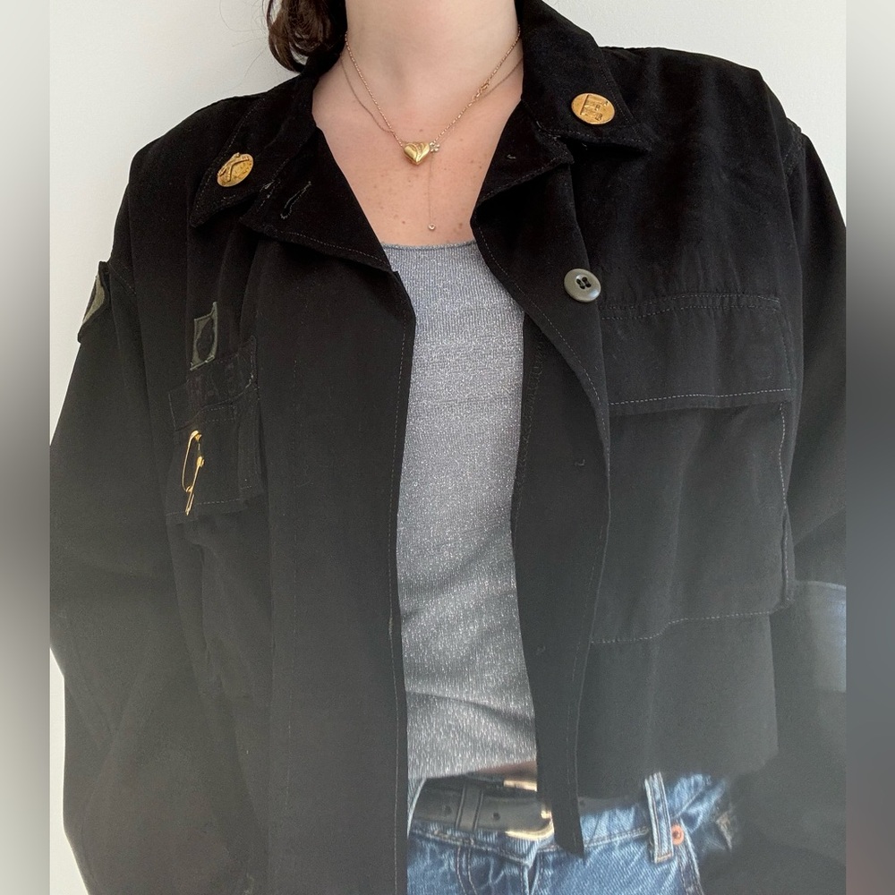 Black Army jacket!